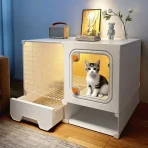 Jaula Canil Decorativa Doble Cabina Interior Para Mascotas - Imagen 4