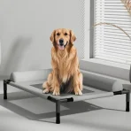 Cama Elevada Para Mascotas Con Acolchado Cómodo - Talla L - Imagen 5