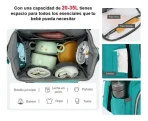 Mochila Maternal 15.6 Con Cuna Integrada E Impermeable - Imagen 15