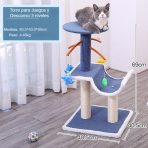 Torre De Juegos Y Descanso Para Gatos 3 Niveles - Imagen 2