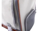 Mochila Con Cuero Para Transporte De Mascotas - Imagen 4