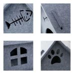 Casa De Fieltro Para Gatos - Imagen 3