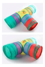 Túnel Divertido Multicolor Para Gatos Con 4 Salidas - Imagen 3