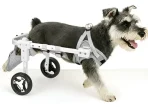 Silla de ruedas para mascotas ajustable de 4 ruedas