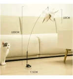 Juguete Varita Para Gatos Con Pluma Y Ventosa Fuerte - Imagen 3