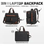 Mochila De Viaje Convertible 3 En 1 Para Viajes U Oficina - Imagen 7