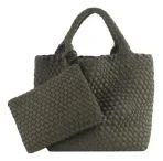 Cartera De Hombro Lines3 Estilo Tote Tejida