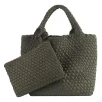 Cartera De Hombro Lines3 Estilo Tote Tejida