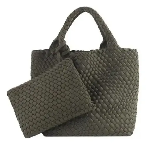 Cartera De Hombro Lines3 Estilo Tote Tejida