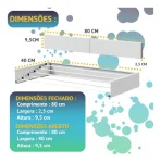 Tendedero De Ropa Retráctil De Muro 80cm Aluminio Reforzado - Imagen 7