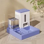 Alimentador Automático Para Mascotas Doble Propósito Morado - Imagen 2