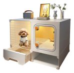 jaula canil decorativa para mascotas - Jaula Canil Decorativa Doble Cabina Interior Para Mascotas