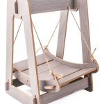 Cama Colgante Columpio Relajante De Madera Para Gatos