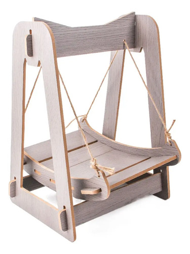Cama Colgante Columpio Relajante De Madera Para Gatos