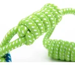 Juguete De Cuerda De Algodón Pelota Y Mango Para Perro - Imagen 3