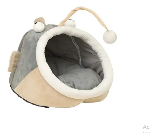 Cama Nido Semi-cerrada Para Gatos Diseño Pez Linterna