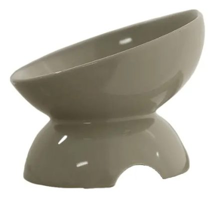 Bowl De Cerámica Para Mascotas Inclinado