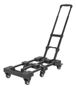 carro de carga plegable 200 kg - Carro De Carga Ultra Resistente 200kg Plegable De 6 Ruedas