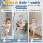 Soporte De Pared Plegable Para Bebé Para Ducha Y Tina - Imagen 5