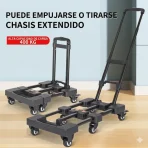 Carro De Carga Ultra Resistente 200kg Plegable De 6 Ruedas - Imagen 10