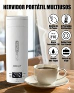 Termo Hervidor Eléctrico Portátil Minilif 500ml Viajes Y Ofi - Imagen 6