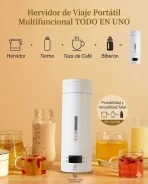 Termo Hervidor Eléctrico Portátil Minilif 500ml Viajes Y Ofi - Imagen 3