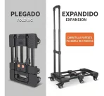 Carro De Carga Ultra Resistente 200kg Plegable De 6 Ruedas - Imagen 8