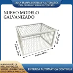 Jaula Trampa Multiusos Para Aves, Conejos Y Roedores - Imagen 6