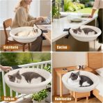Hamaca Flotante De Escritorio Para Gatos - Imagen 9