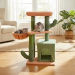 Torre Rascador Para Gatos Diseño Cactus De 4 Niveles Sisal - Imagen 5