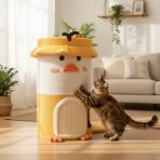 Rascador Torre Para Gatos 3 Pisos Diseño Pato Sisal - Imagen 5