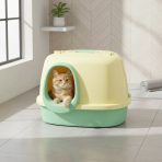 Arenero Sanitario Para Gatos Con Pasillo Antiderrames Grande - Imagen 9