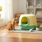 Arenero Sanitario Para Gatos Con Pasillo Antiderrames Grande - Imagen 8