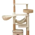 Rascador Torre Para Gatos De 4 Niveles Sisal Imitación Lino