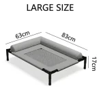 Cama Elevada Para Mascotas Con Acolchado Cómodo - Talla L - Imagen 4