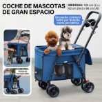 Coche De Transporte Para Mascotas Plegable Doble Apertura - Imagen 2
