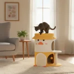 Rascador Torre Para Gatos 3 Pisos Diseño Pato Sisal - Imagen 4