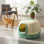 arenero sanitario grande para gatos - Arenero Sanitario Para Gatos Con Pasillo Antiderrames Grande