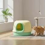 Arenero Sanitario Para Gatos Con Pasillo Antiderrames Grande - Imagen 12